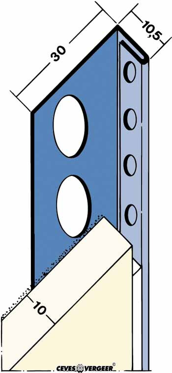 STUCSTOPPROFIEL 2180 RVS 10MM 3,00 MTR