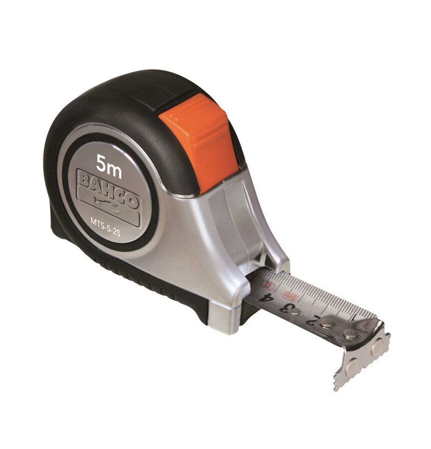 BAHCO RVS ROLBANDMAAT 5M / 25MM