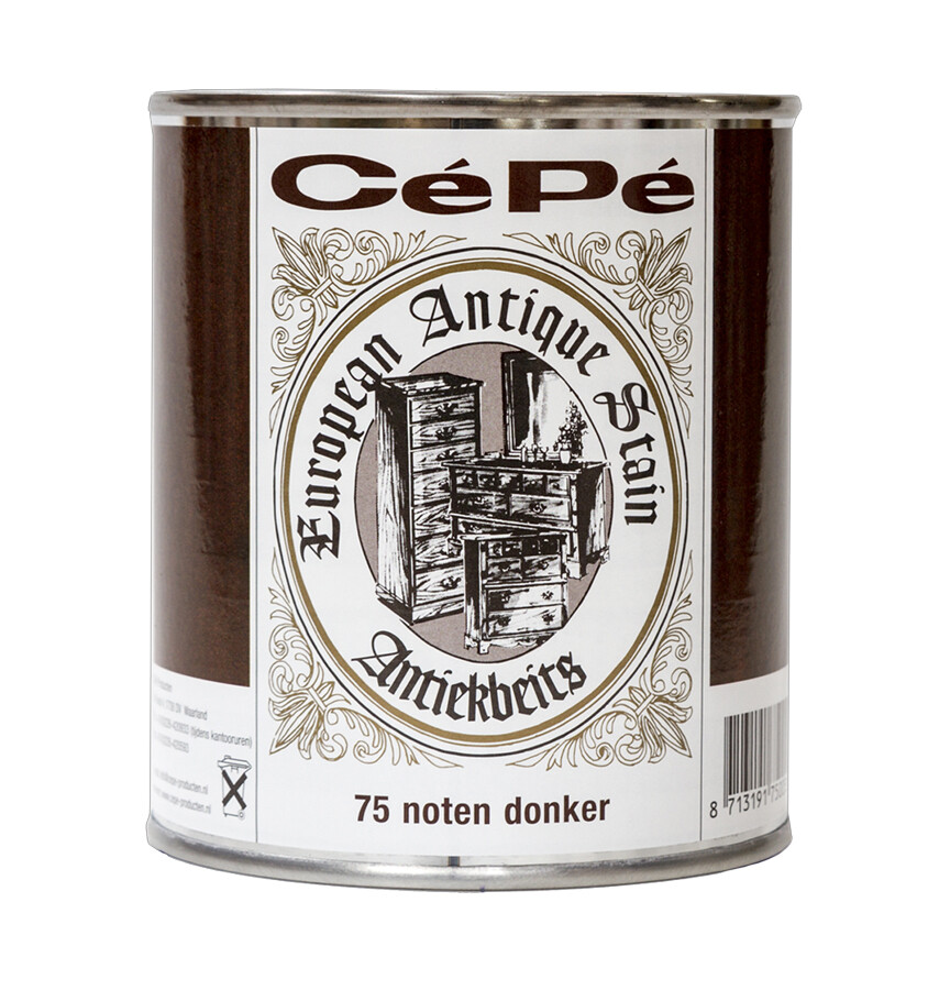 CEPE EUROPEAN ANTIEKBEITS NR. 75 500 ML NOTEN DONKER