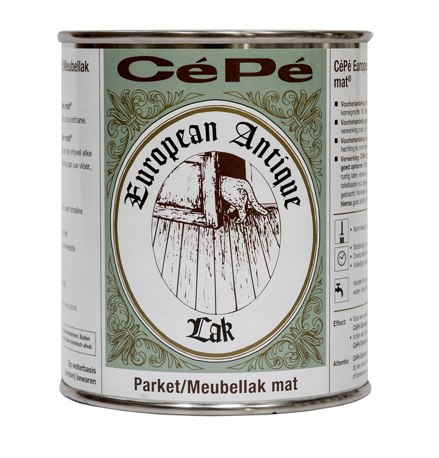 CEPE EUROPEAN ANTIQUE LAK MAT 500 ML, PARKET- EN MEUBELLAK