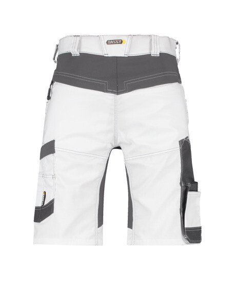 DASSY WERKSHORT AXIS PAINTERS MT 50 WIT/ANTRACIETGRIJS