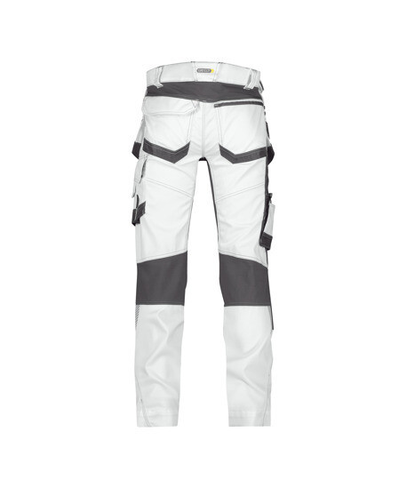 DASSY WERKBROEK FLUX PAINTERS MT 52 WIT/ANTRACIETGRIJS