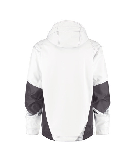 DASSY GRAVITY SOFTSHELL MAAT XL WIT/ANTRACIETGRIJS
