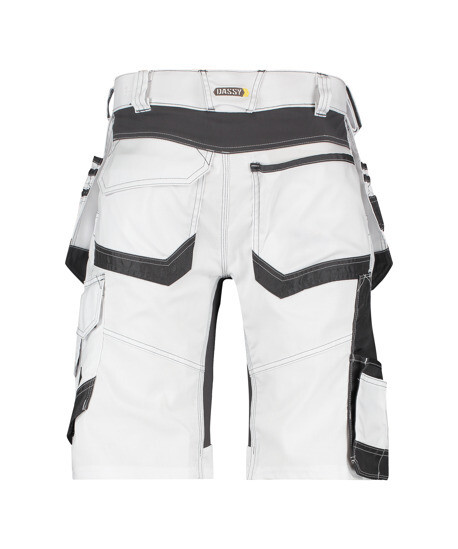 DASSY WERKSHORT TRIX PAINTERS MT 48 WIT/ANTRACIETGRIJS
