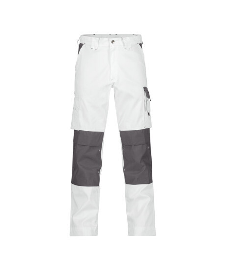 DASSY WERKBROEK BOSTON MAAT 58 WIT/GRIJS