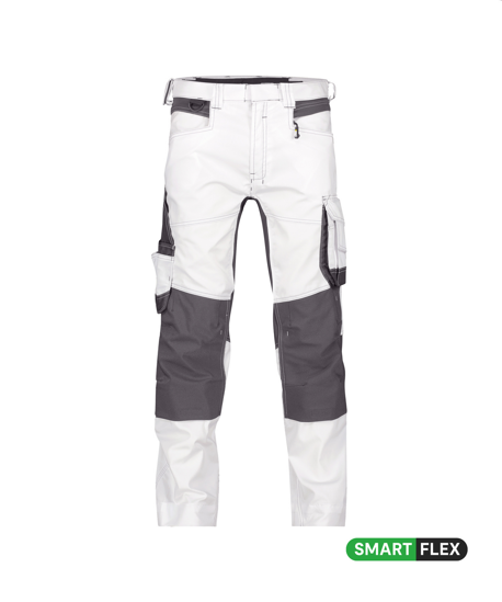 DASSY WERKBROEK DYNAX PAINTERS MT 56 WIT/ANTRACIETGRIJS