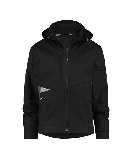 DASSY GRAVITY SOFTSHELL MAAT M /ANTRACIETGRIJS/ZWART