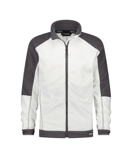 DASSY KAZAN FLEECEVEST MAAT S WIT/GRIJS