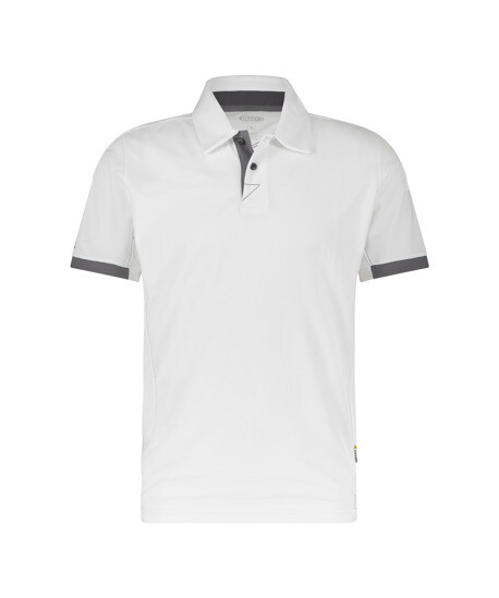 DASSY TRAXION POLO MAAT S WIT/ANTRACIETGRIJS