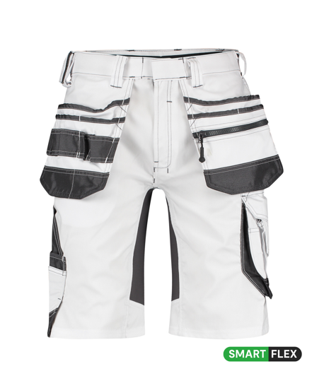 DASSY WERKSHORT TRIX PAINTERS MT 48 WIT/ANTRACIETGRIJS