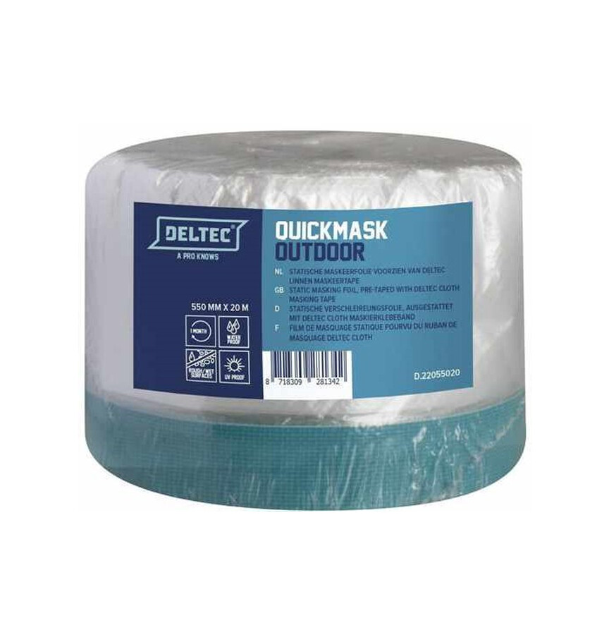 DELTEC QUICK MASK OUTDOOR 550MM X 20M