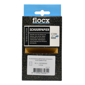 FLOCX SCHUURPAPIER STROKEN 81X133MM P100 3070300202