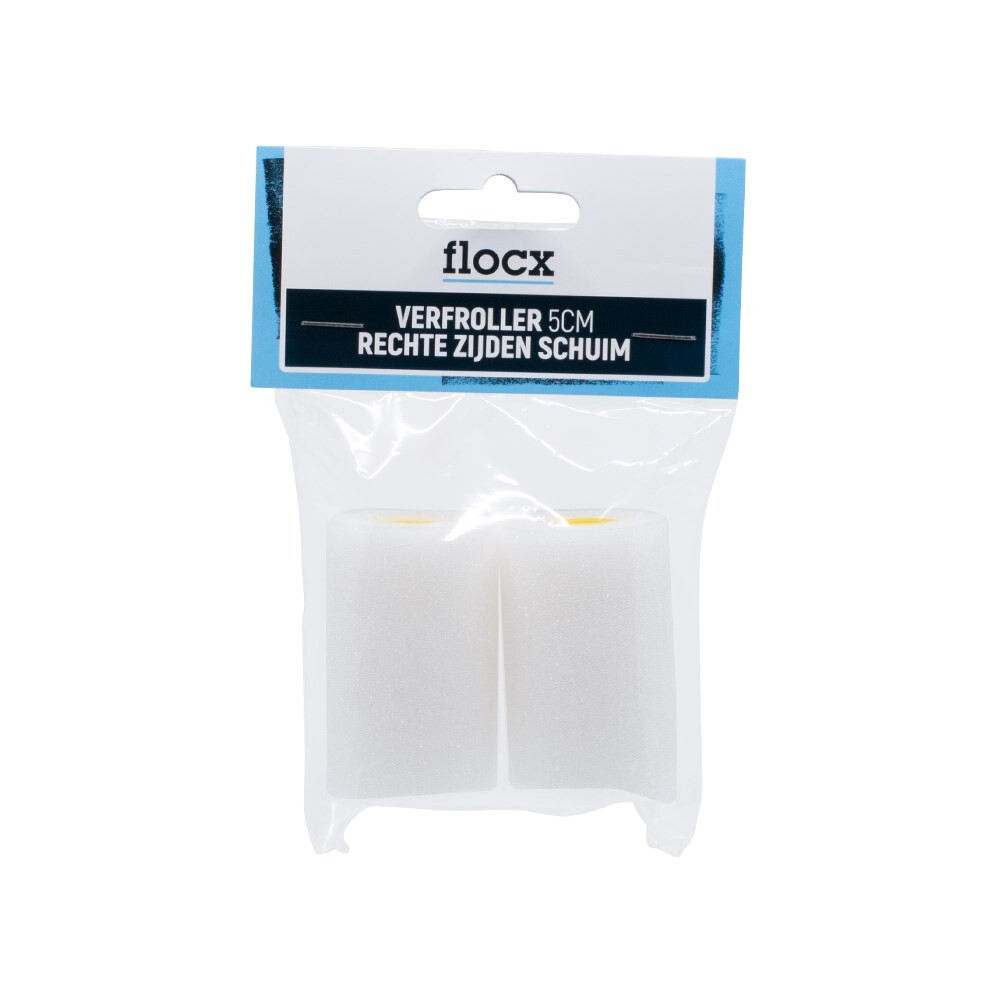 FLOCX VERFROLLER RECHT SCHUIM 5CM  2ST 1070570302