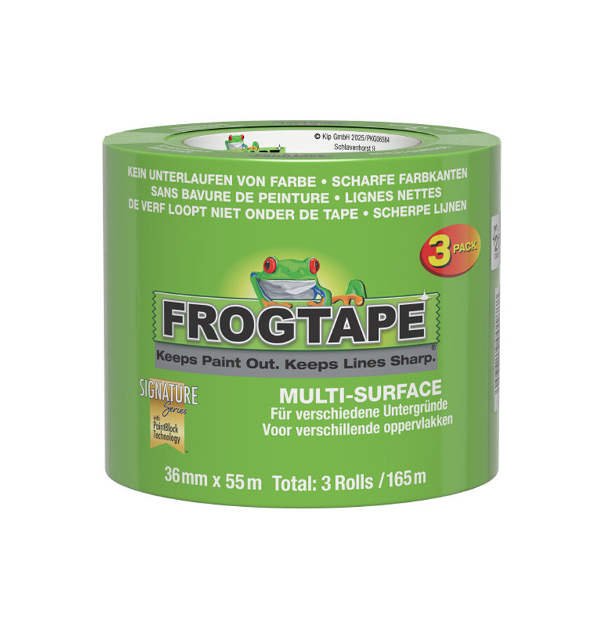 KIP FROGTAPE MULTI SURFACE 36MM  55M 3-PACK