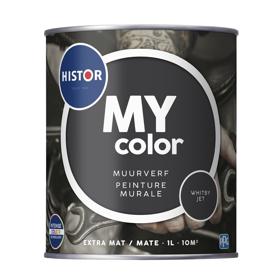 HISTOR MY COLOR MUURV. EXTRAMAT WHIT 1L WHITBY JET