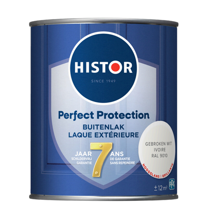 HISTOR PP BUITENLAK HGL RAL 9010 750ML GEBROKEN WIT