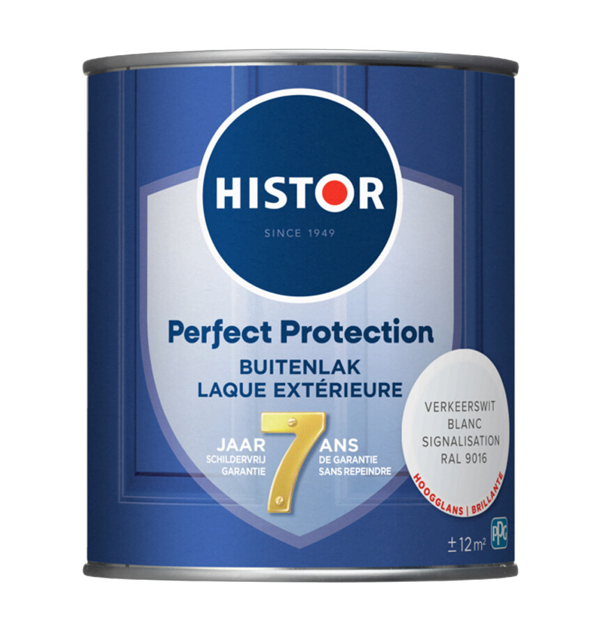 HISTOR PP BUITENLAK HGL RAL 9016 750ML VERKEERSWIT