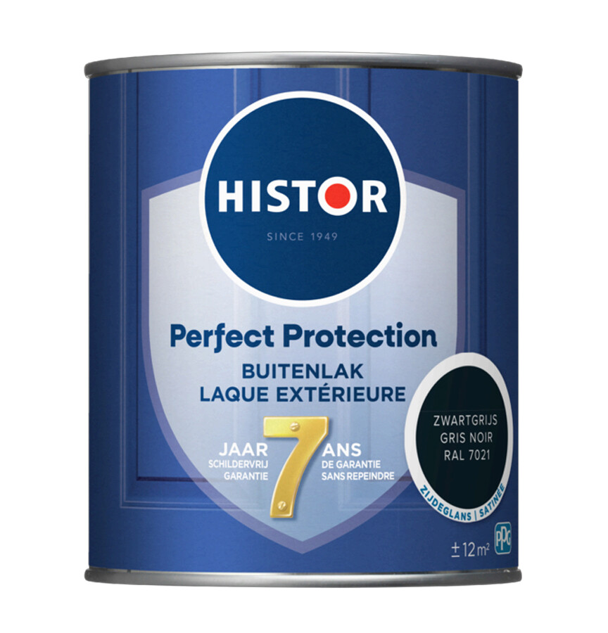 HISTOR PP BUITENLAK ZGL RAL 7021 750ML ZWARTGRIJS
