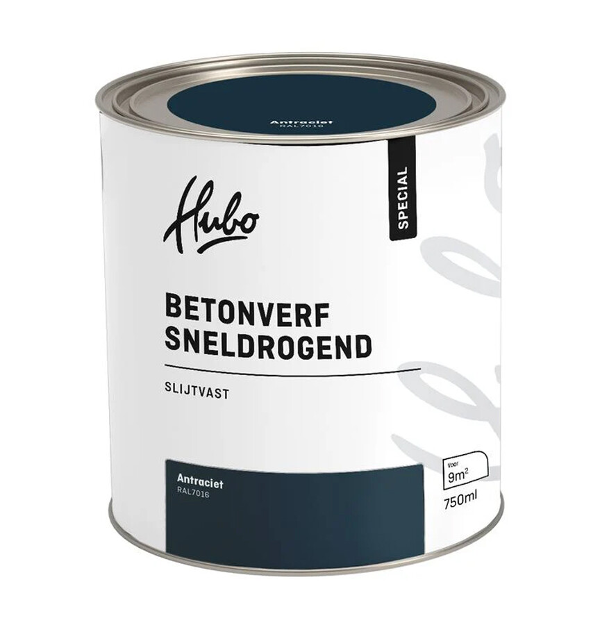 HUBO SP BETONVERF ANTRACIET 750ML RAL 7016 SNELDROGEND