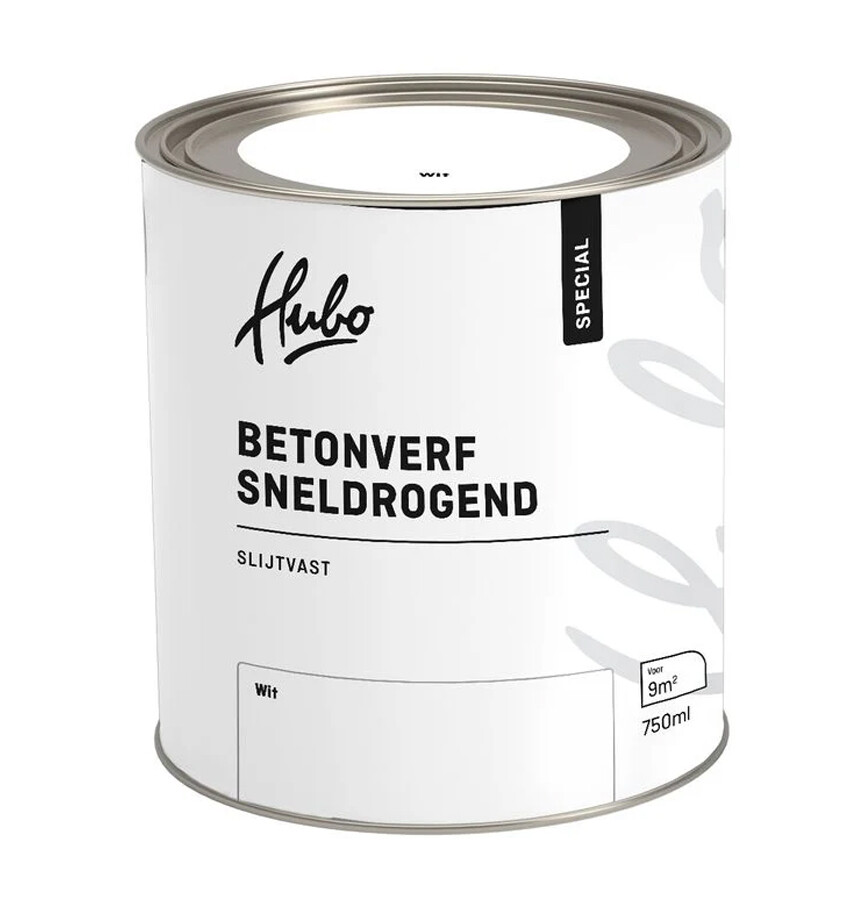 HUBO SP BETONVERF WIT 750ML SNELDROGEND