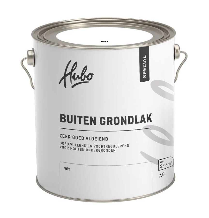 HUBO SP BUITEN GRONDVERF WIT 2,5LTR ZEER GOED VLOEIEND