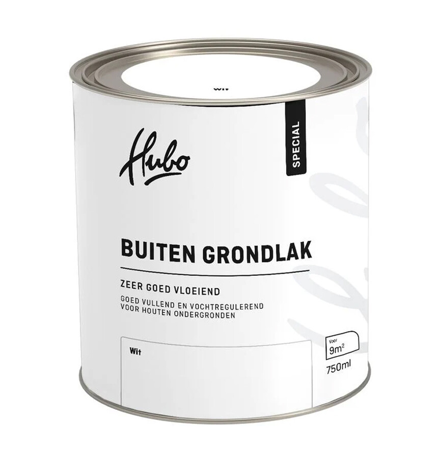 HUBO SP BUITEN GRONDVERF WIT 750ML ZEER GOED VLOEIEND