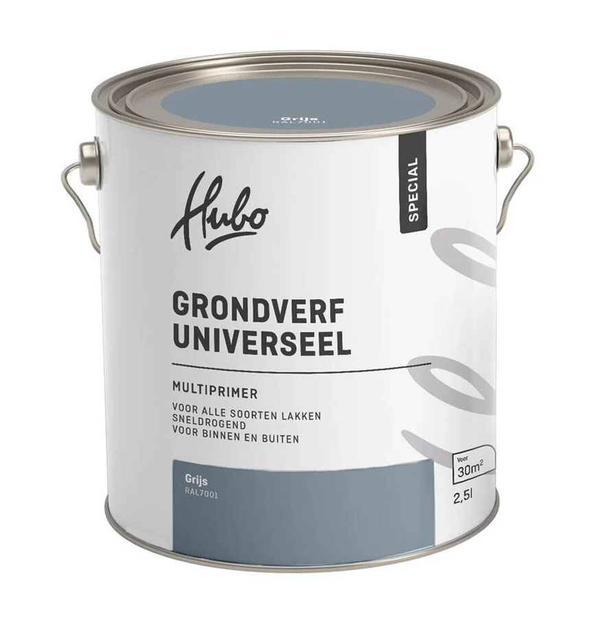 HUBO SP GRONDVERF UNIVERSEEL GRIJS 2,5L RAL 7001