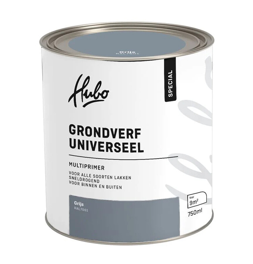 HUBO SP GRONDVERF UNIVERSEEL GRIJS 750ML RAL 7001