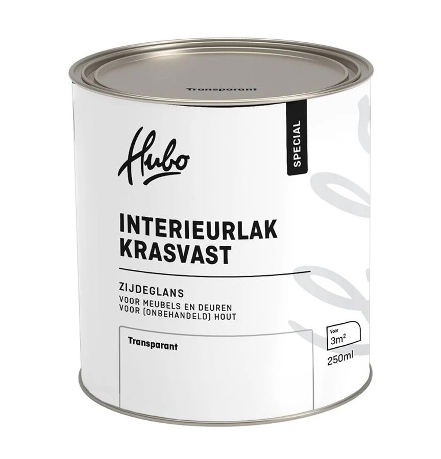 HUBO SP INTERIEURLAK TRANSPARANT 250ML KRASVAST
