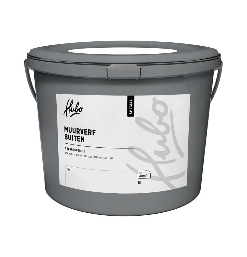 HUBO SP MUURVERF BUITEN WIT 5LTR
