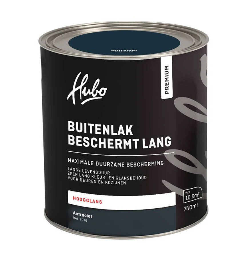 HUBO PM BUITENLAK HG ANTRACIET 750ML RAL 7016