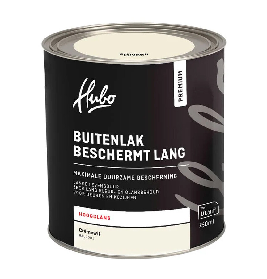 HUBO PM BUITENLAK HG CREME WIT 750ML RAL 9001