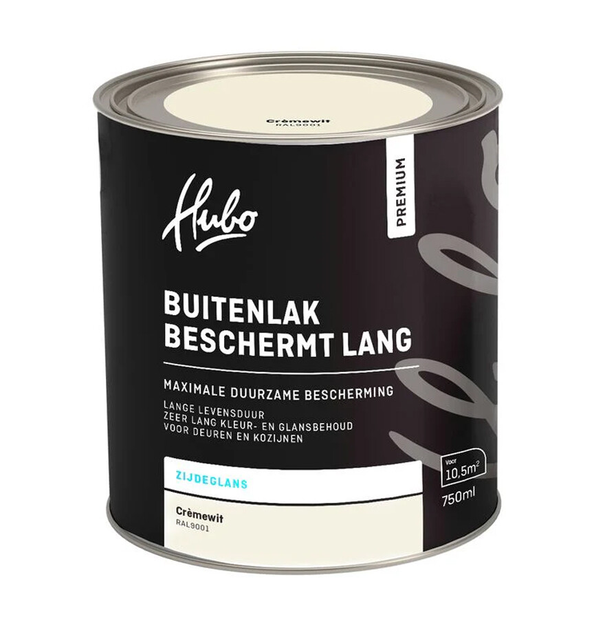 HUBO PM BUITENLAK ZG CREME WIT 750ML RAL 9001