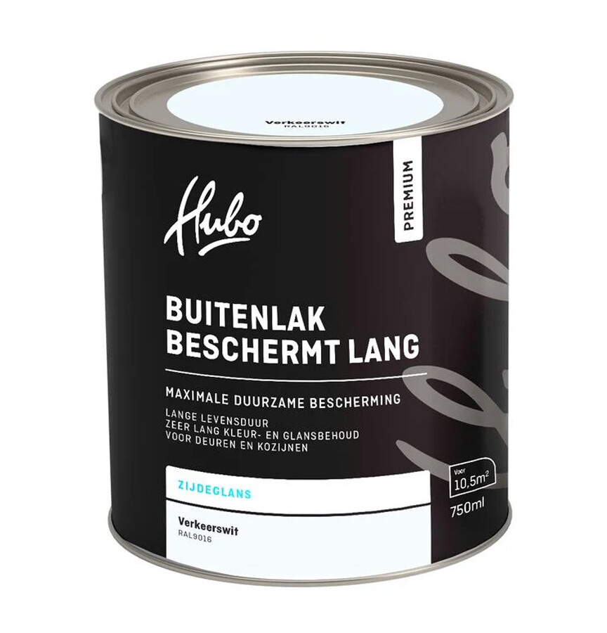 HUBO PM BUITENLAK ZG VERKEERS WIT 750ML RAL 9016