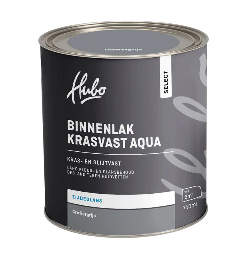 HUBO SL BINNENLAK ZG GRAFIETGRIJS 750ML AQUA