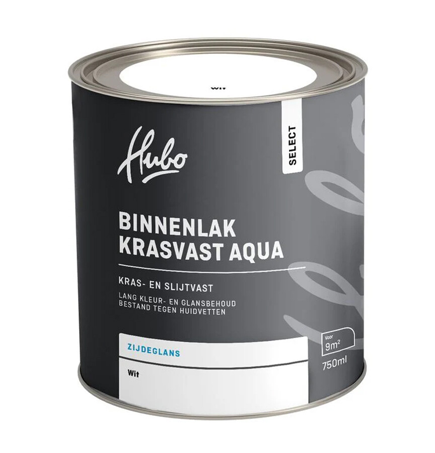 HUBO SL BINNENLAK ZG WIT 750ML AQUA