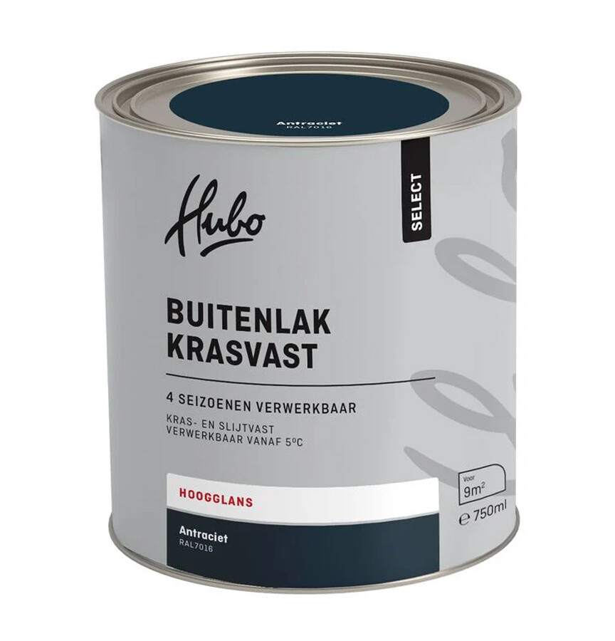 HUBO SL BUITENLAK HG ANTRACIET 750ML RAL 7016