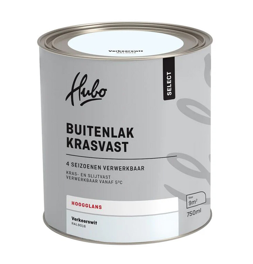 HUBO SL BUITENLAK HG VERKEERS WIT 750ML RAL 9016
