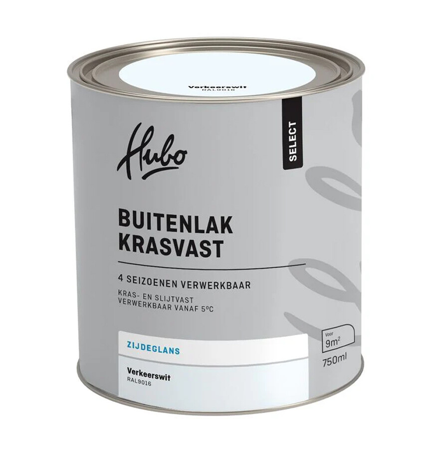 HUBO SL BUITENLAK ZG VERKEERS WIT 750ML RAL 9016