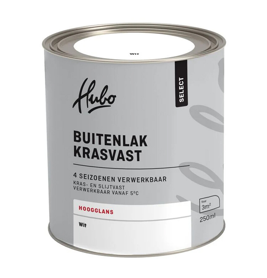 HUBO SL BUITENLAK HG WIT 250ML