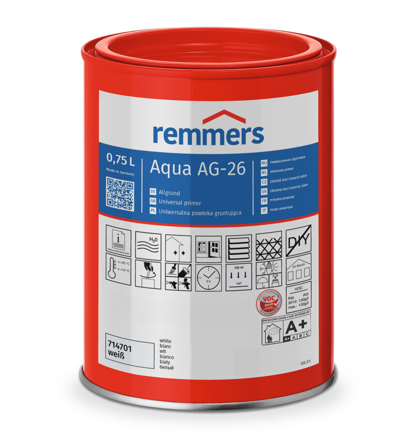 REMMERS AQUA AG-26 UNIVERSE PRIMER 750ML WIT