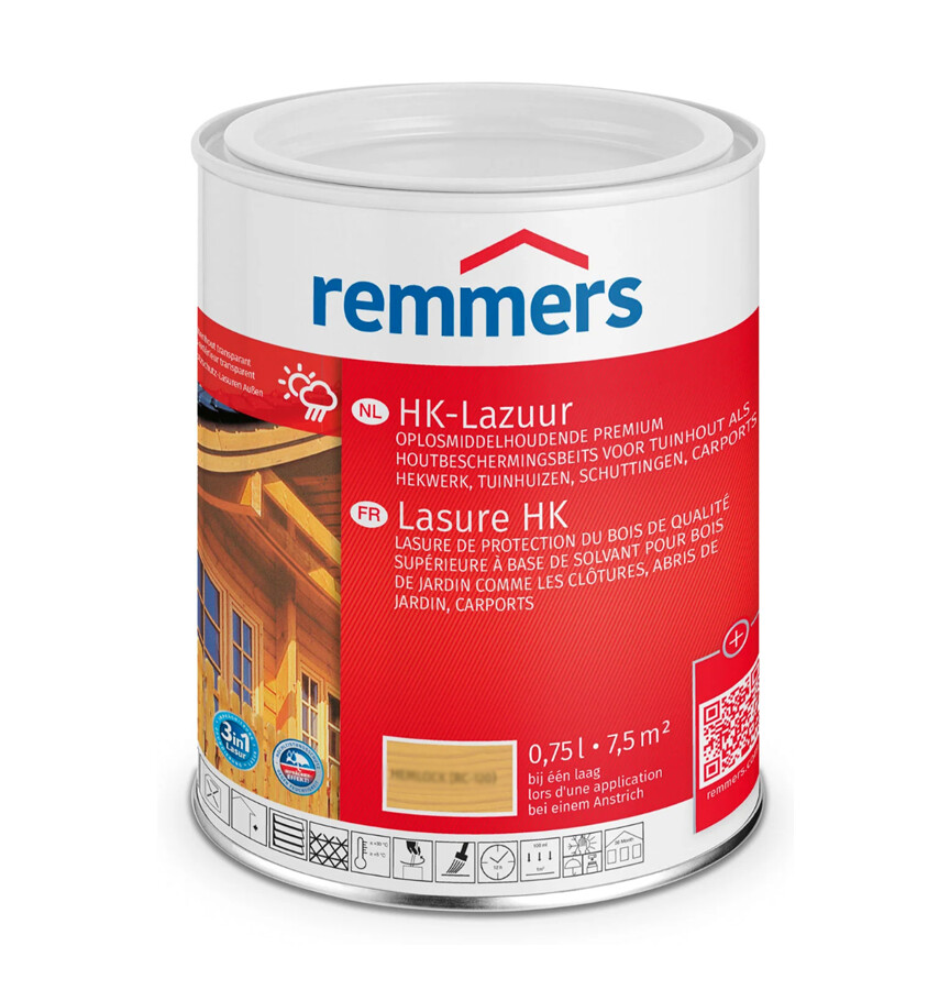 REMMERS HK-LAZUUR 3IN1 ZILVERGRIJS  0,75