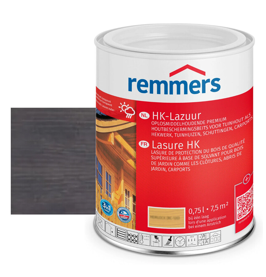 REMMERS HK-LAZUUR 3IN1 ANTRACIETGRIJS 0,75