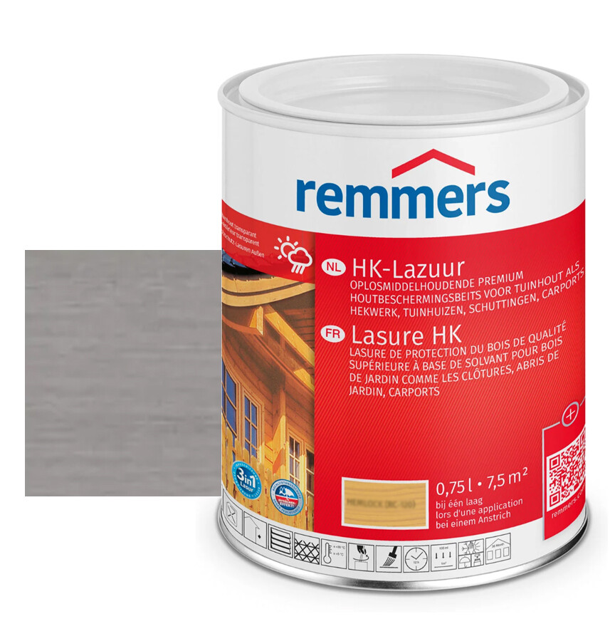 REMMERS HK-LAZUUR 3IN1 PLATINAGRIJS 0,75