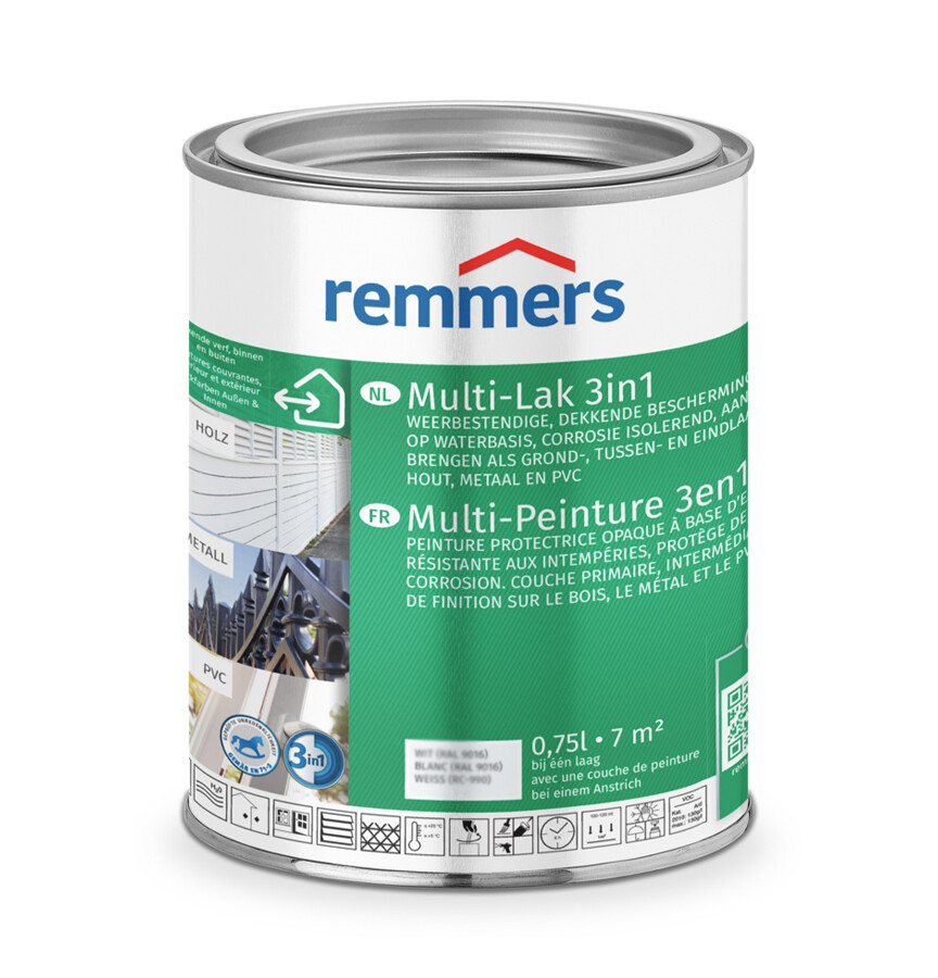 REMMERS MULTI-LAK 3IN1 RAL 9005   0,75
