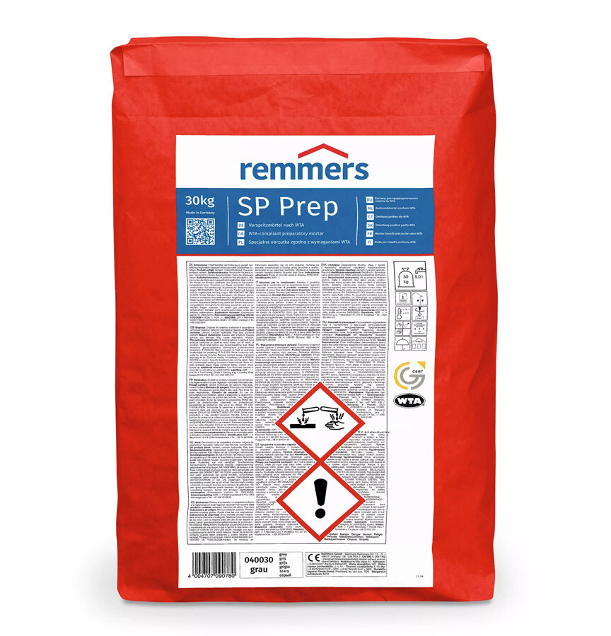 REMMERS SP/PREP AANBRANDMORTEL 30 KG