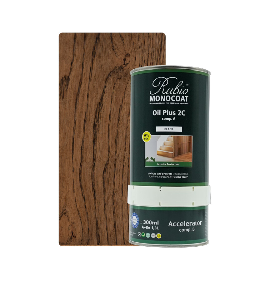 RMC OIL PLUS 2C BLACK 1,3 LTR SET (COMP. A+B)