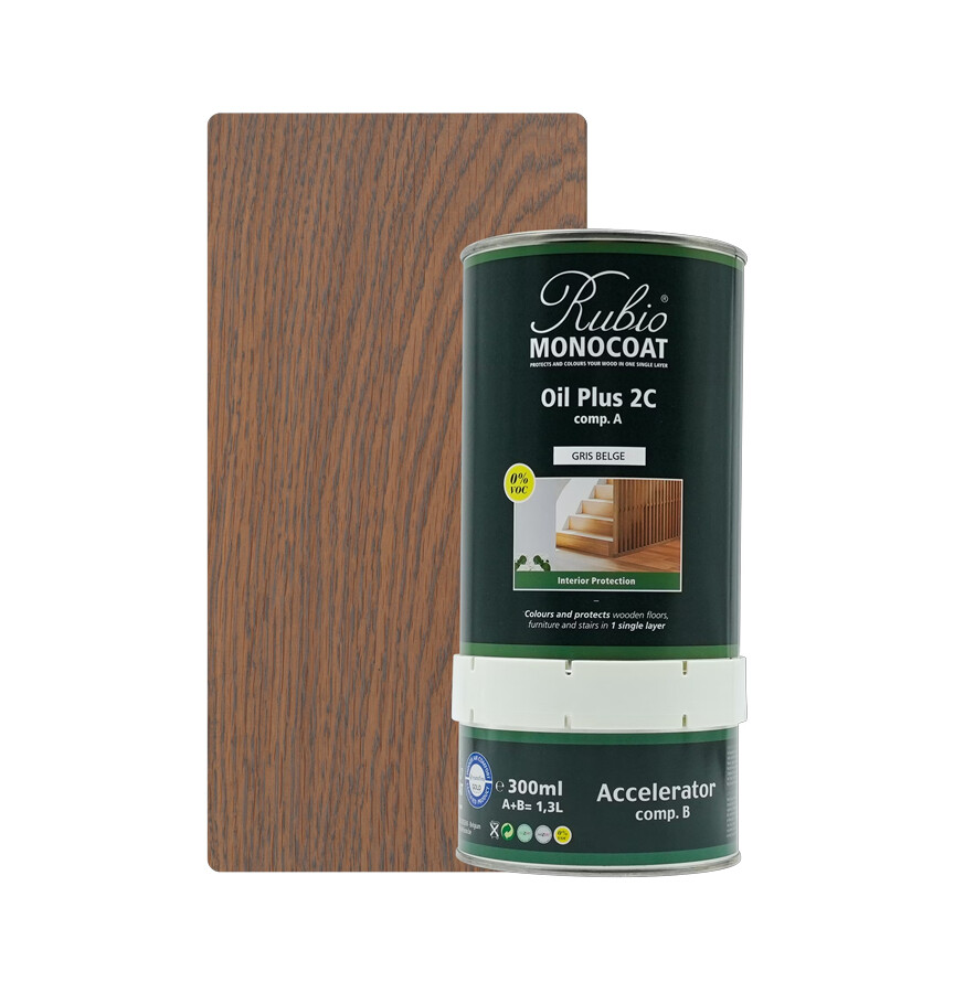 RMC OIL PLUS 2C GRIS BELGE  1,3 LTR SET (COMP. A+B)