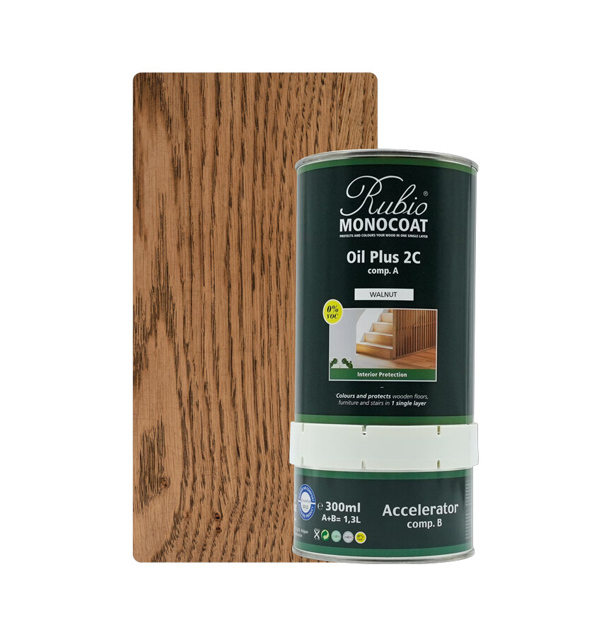 RMC OIL PLUS 2C WALNUT   1,3 LTR SET (COMP. A+B)