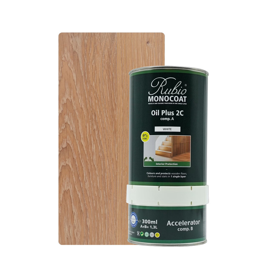 RMC OIL PLUS 2C WHITE 1,3 LTR SET (COMP. A+B)